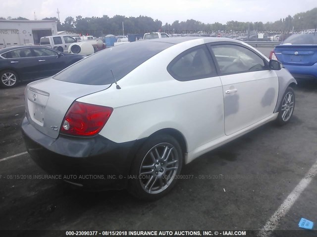 JTKDE177450016990 - 2005 TOYOTA SCION TC 白色 照片 4