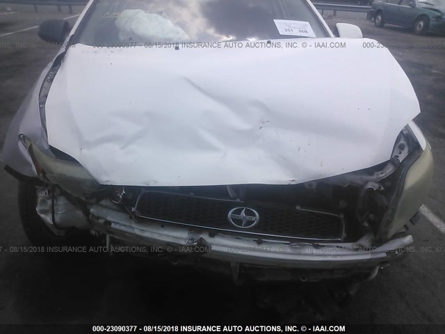 JTKDE177450016990 - 2005 TOYOTA SCION TC 白色 照片 6