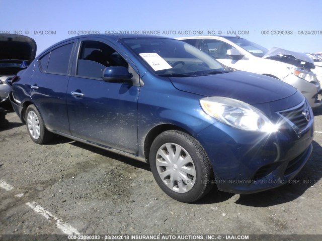 3N1CN7AP3CL882522 - 2012 NISSAN VERSA S/SV/SL BLUE photo 1