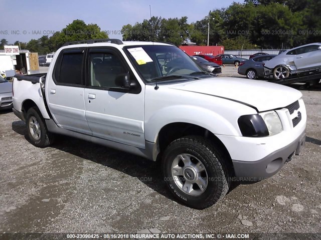 1FMZU77E01UB01647 - 2001 FORD EXPLORER SPORT TR  WHITE photo 1