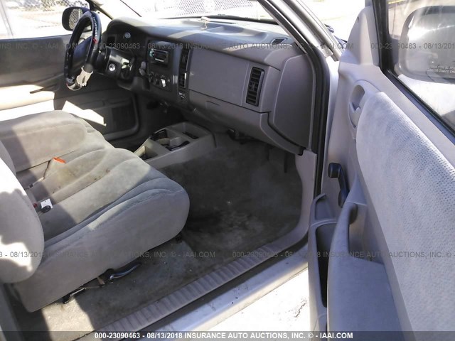 1D7HL32XX3S362213 - 2003 DODGE DAKOTA SPORT SILVER photo 5