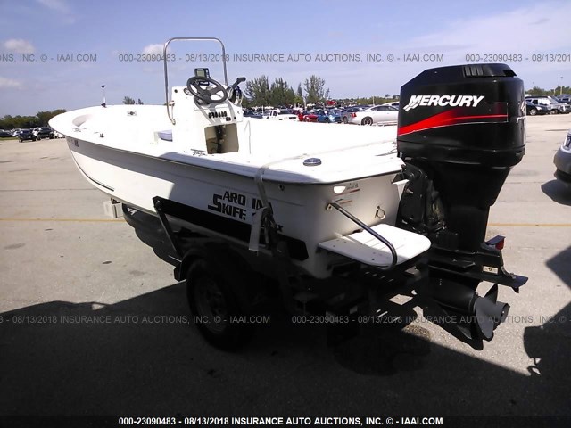 EKH0T742I011 - 2011 CAROLINA SKIFF BOAT  WHITE photo 3