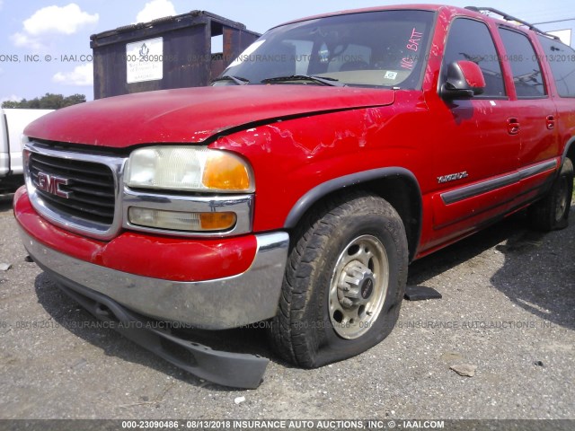 3GKGK26U1YG137829 - 2000 GMC YUKON XL K2500 RED photo 6