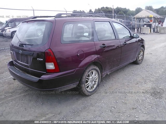 1FAFP36N86W154459 - 2006 FORD FOCUS ZXW RED photo 4