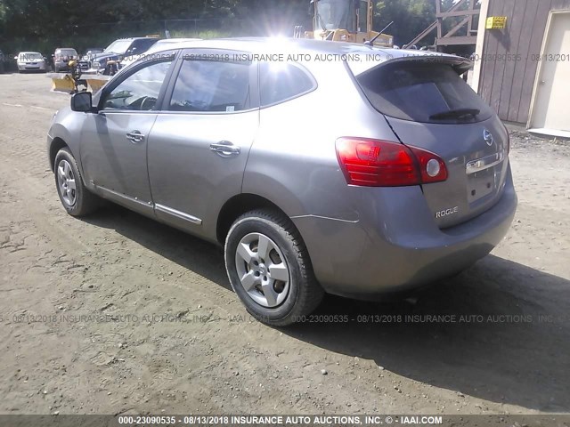 JN8AS5MV7BW665550 - 2011 NISSAN ROGUE S/SV/KROM GRAY photo 3