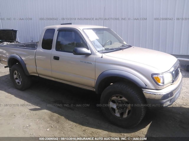 5TEWM72NX1Z796208 - 2001 TOYOTA TACOMA XTRACAB GOLD photo 1