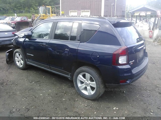 1C4NJDEB9GD752870 - 2016 JEEP COMPASS LATITUDE ლურჯი ფოტო 3