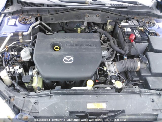 1YVFP80C765M66528 - 2006 MAZDA 6 I Mavi fotoğraf 10