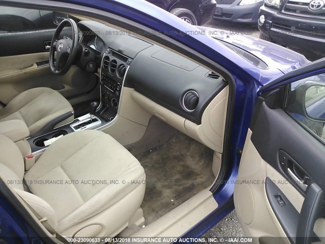 1YVFP80C765M66528 - 2006 MAZDA 6 I Mavi fotoğraf 5