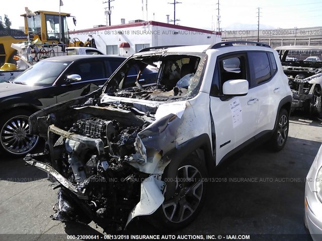 ZACCJABT3GPD50041 - 2016 JEEP RENEGADE LATITUDE WHITE photo 2