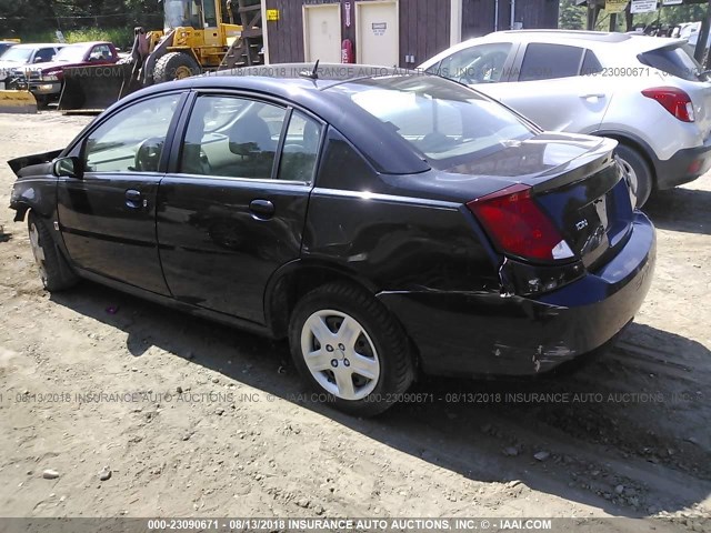 1G8AZ55F86Z187250 - 2006 SATURN ION LEVEL 2 BLACK photo 3