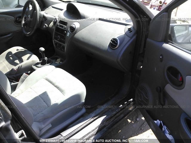 1G8AZ55F86Z187250 - 2006 SATURN ION LEVEL 2 BLACK photo 5