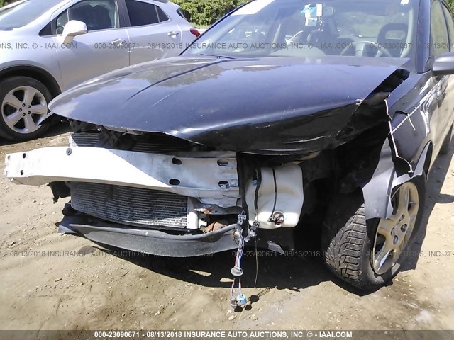 1G8AZ55F86Z187250 - 2006 SATURN ION LEVEL 2 BLACK photo 6