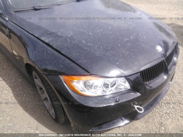 WBAVB33516AZ85661 - 2006 BMW 330 I BLACK photo 6