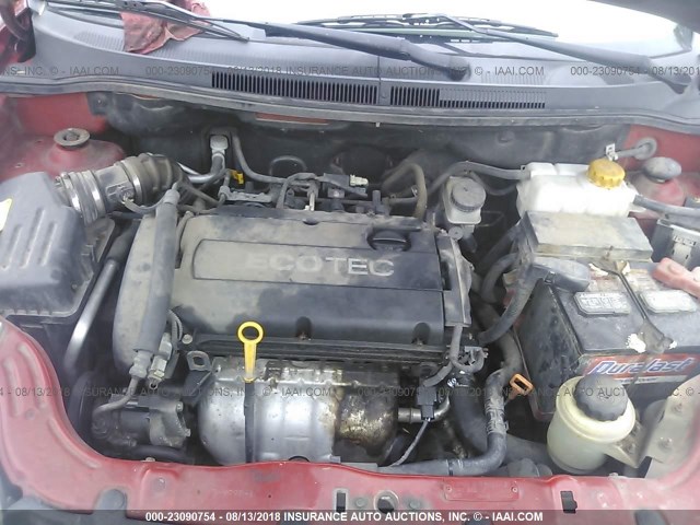 KL1TD56E89B349367 - 2009 CHEVROLET AVEO LS/LT 红色 照片 10