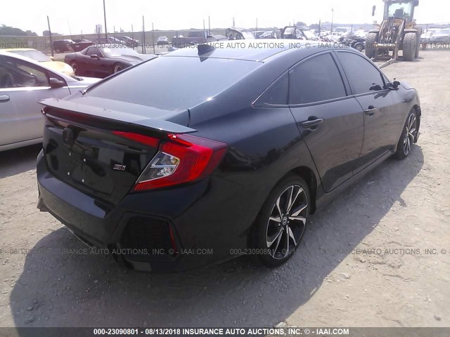 2HGFC1E55HH704568 - 2017 HONDA CIVIC SI BLACK photo 4