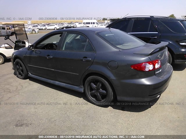 1YVFP80D145N30374 - 2004 MAZDA 6 S GRAY photo 3