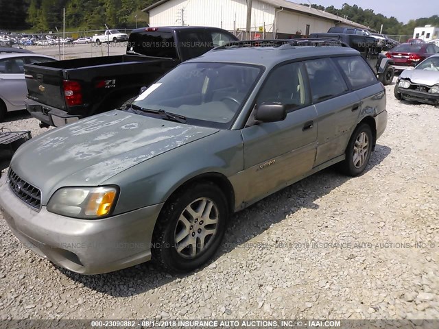 4S3BH675X37606195 - 2003 SUBARU LEGACY OUTBACK AWP 绿色 照片 2