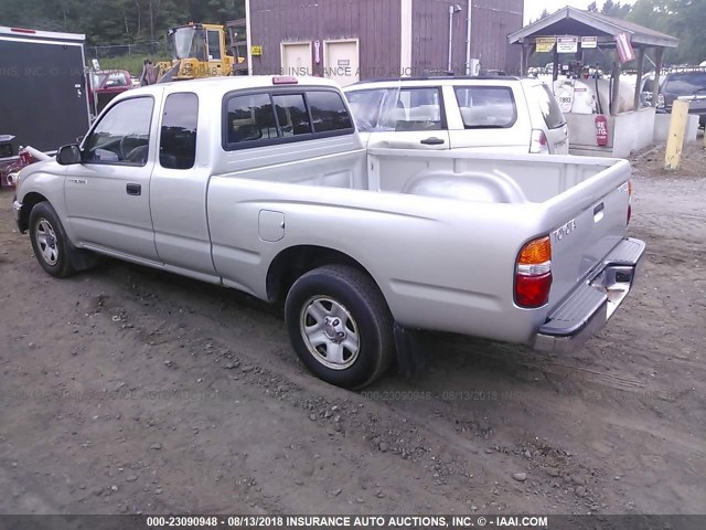 5TEVL52N23Z264926 - 2003 TOYOTA TACOMA XTRACAB SILVER photo 3