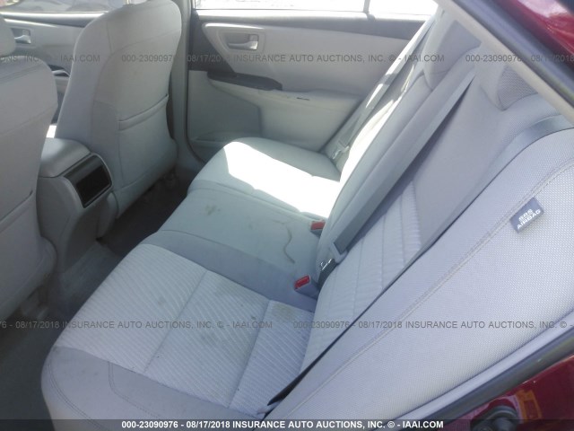 4T1BF1FK8GU512562 - 2016 TOYOTA CAMRY LE/XLE/SE/XSE MAROON photo 8