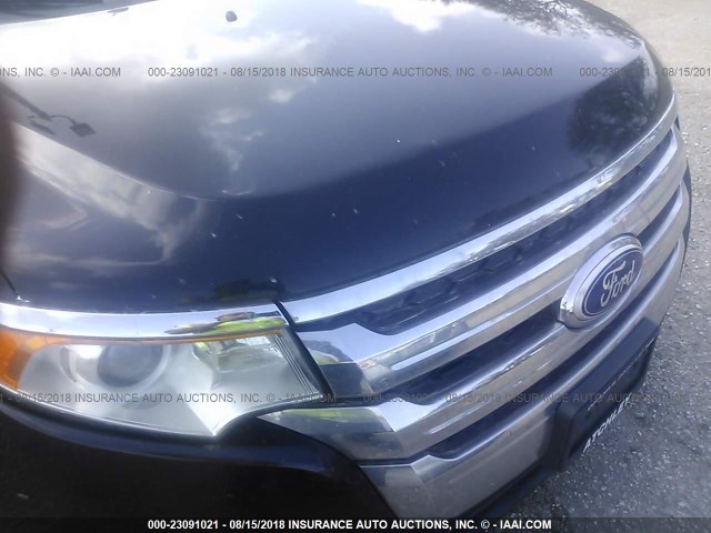 2FMDK4KC8DBA52566 - 2013 FORD EDGE LIMITED BLACK photo 6