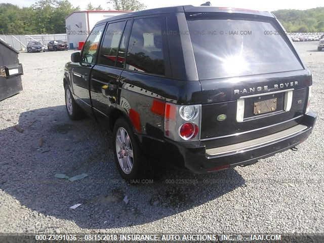 SALMF15438A281744 - 2008 LAND ROVER RANGE ROVER HSE BLACK photo 3