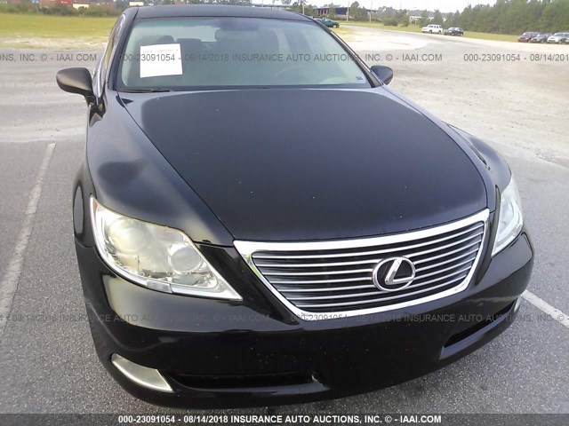 JTHGL46F075014002 - 2007 LEXUS LS BLACK photo 6