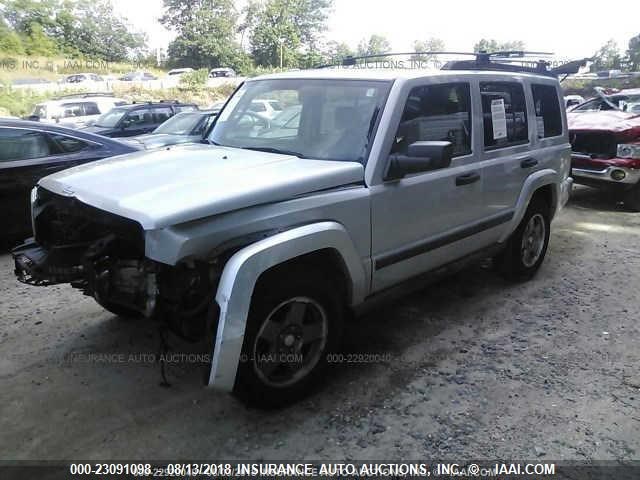 1J8HG48K56C209245 - 2006 JEEP COMMANDER SILVER photo 2