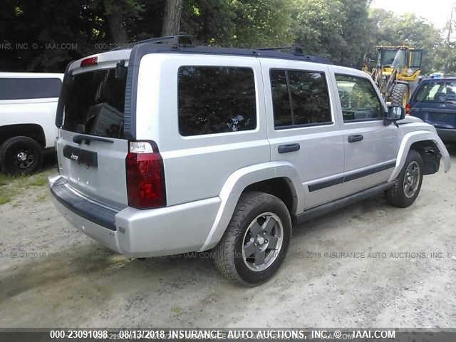 1J8HG48K56C209245 - 2006 JEEP COMMANDER SILVER photo 4