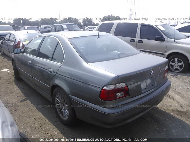 WBADT63442CK27751 - 2002 BMW 530 I AUTOMATIC GRAY photo 3