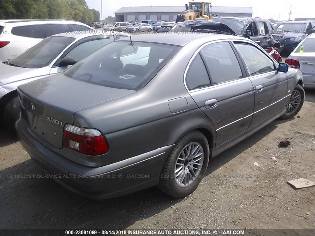 WBADT63442CK27751 - 2002 BMW 530 I AUTOMATIC GRAY photo 4