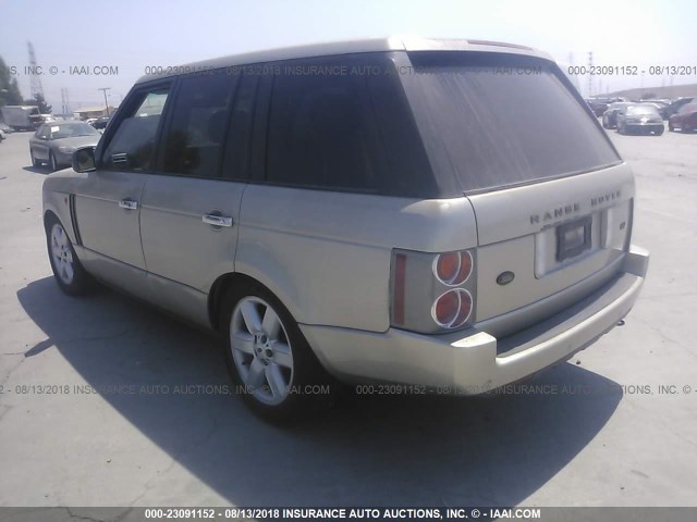 SALMB11493A110846 - 2003 LAND ROVER RANGE ROVER HSE BEIGE photo 3