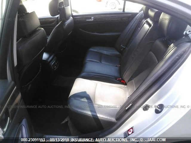 KMHGC4DE1BU131335 - 2011 HYUNDAI GENESIS 3.8L SILVER photo 8