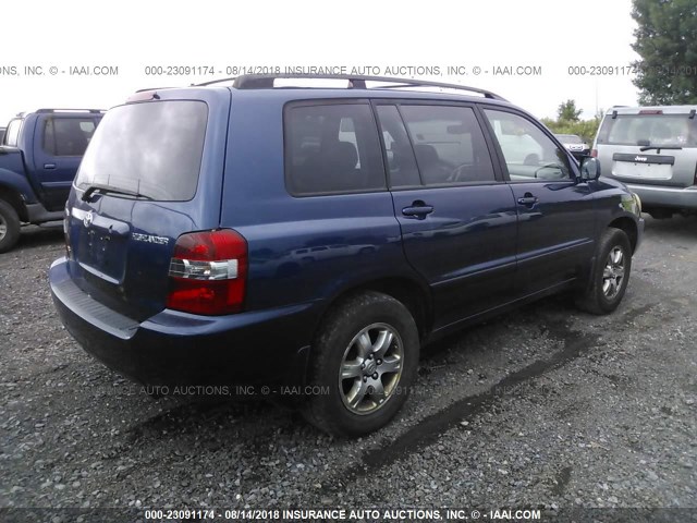 JTEDP21A070134187 - 2007 TOYOTA HIGHLANDER SPORT/LIMITED BLUE photo 4