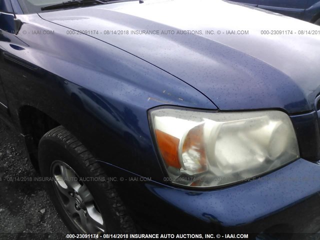 JTEDP21A070134187 - 2007 TOYOTA HIGHLANDER SPORT/LIMITED BLUE photo 6