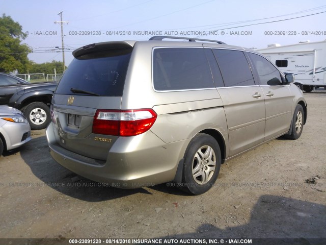 5FNRL38675B017749 - 2005 HONDA ODYSSEY EXL GOLD photo 4