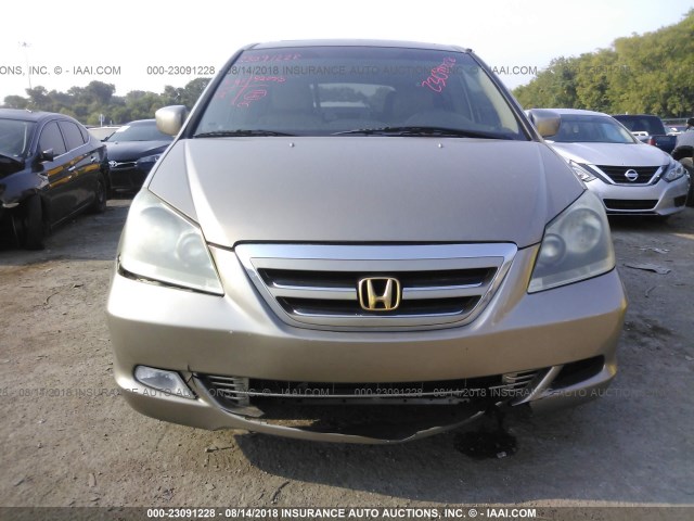 5FNRL38675B017749 - 2005 HONDA ODYSSEY EXL GOLD photo 6