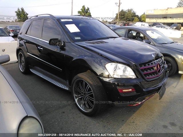 4JGBB86E89A473541 - 2009 MERCEDES-BENZ ML 350 BLACK photo 1