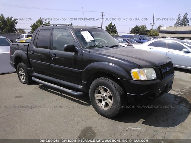 1FMZU67K45UB40568 - 2005 FORD EXPLORER SPORT TR  BLACK photo 1