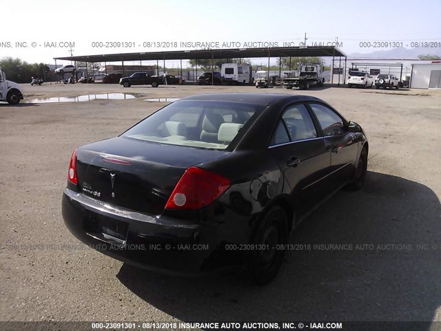 1G2ZF58B074269521 - 2007 PONTIAC G6 VALUE LEADER/BASE BLACK photo 4