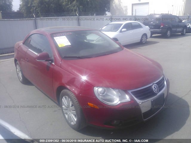 WVWAA71F37V028529 - 2007 VOLKSWAGEN EOS RED photo 1