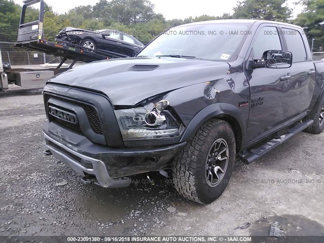 1C6RR7YT0HS691171 - 2017 RAM 1500 REBEL GRAY photo 6