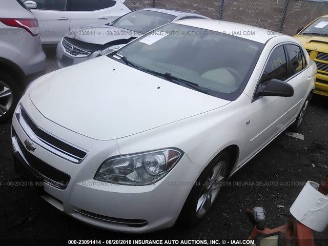 1G1ZG57N484279158 - 2008 CHEVROLET MALIBU LS 白色 照片 2