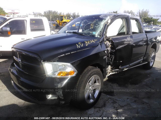 1C6RD6KT5CS229103 - 2012 DODGE RAM 1500 ST BLACK photo 2