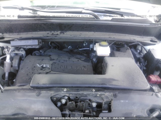 5N1DR2MN0HC675149 - 2017 NISSAN PATHFINDER S/SV/SL/PLATINUM WHITE photo 10