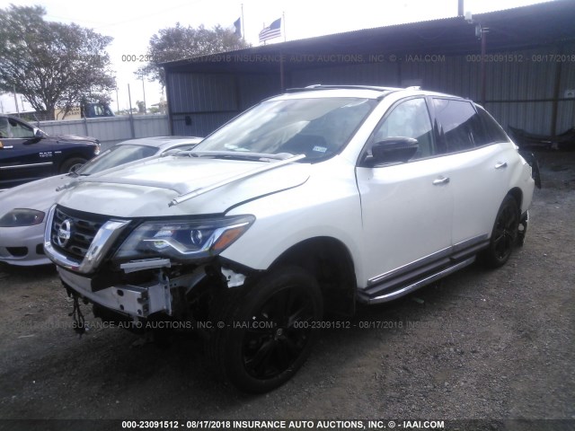 5N1DR2MN0HC675149 - 2017 NISSAN PATHFINDER S/SV/SL/PLATINUM WHITE photo 6