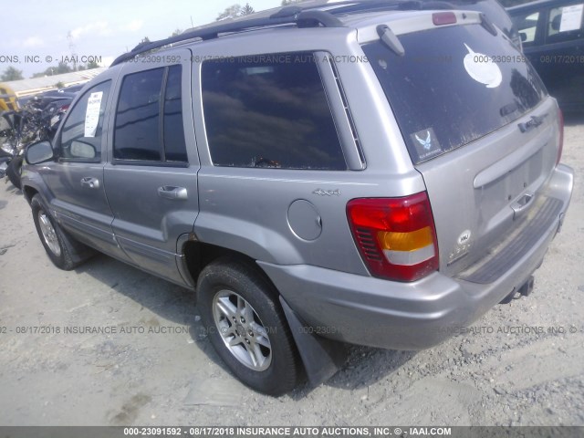 1J4GW58NXYC158067 - 2000 JEEP GRAND CHEROKEE LIMITED SILVER photo 3