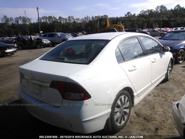 2HGFA16979H341070 - 2009 HONDA CIVIC EXL 白色 照片 4