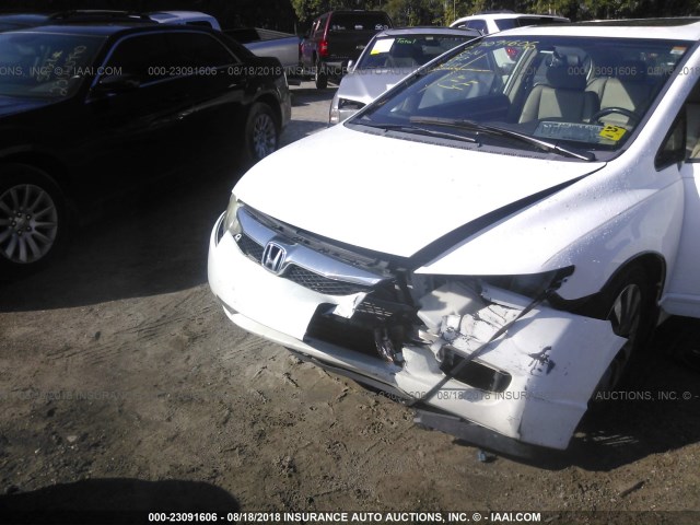 2HGFA16979H341070 - 2009 HONDA CIVIC EXL 白色 照片 6