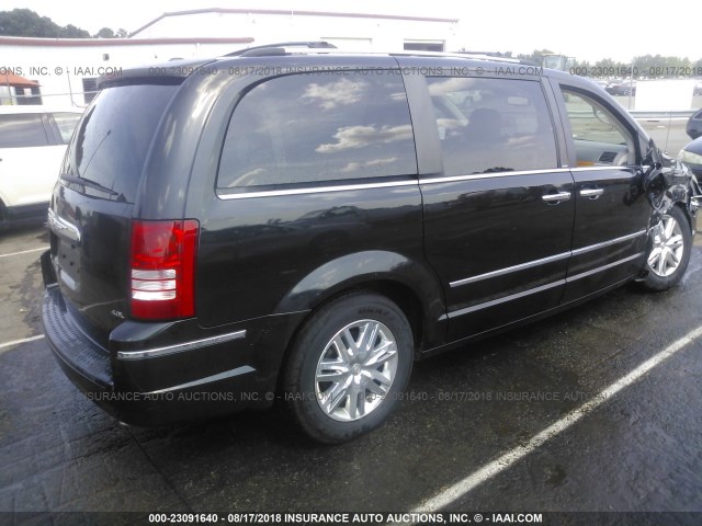 2A8HR64X58R815453 - 2008 CHRYSLER TOWN & COUNTRY LIMITED BLACK photo 4